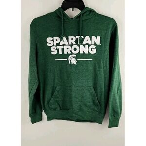 Michigan State University MSU Spartans "Spartan Strong" Green Hoodie S